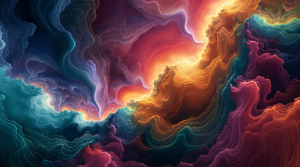 Colorful abstract painting.
