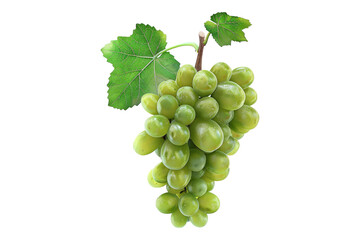 Fototapeta premium Green grapes isolated on white background