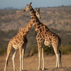 Giraffe Majesty Graceful Wildlife Photography for Design Projects