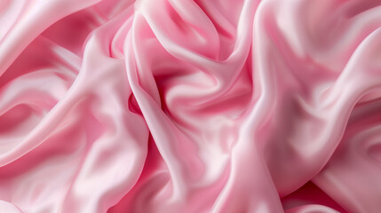 Obraz premium Soft Pink Velvet Fabric with Smooth Folds