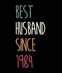 Fototapeta premium 40th Wedding Anniversary T-Shirt Design for Husband. SVG