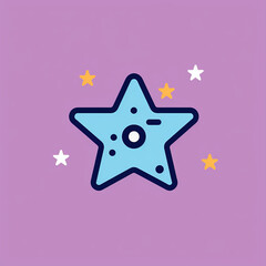 Shooting_Starfish_Modern_Line_Icon_Vector_Li