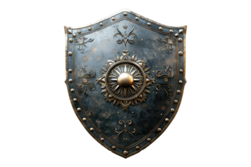 Shield set isolated on white background