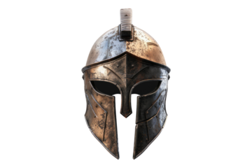 Spartan helmet isolated on white background