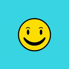 Fototapeta premium Smiley_Face_Modern_Line_Icon_Vector_Line_Art
