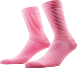 pink knitted socks isolated on white or transparent background,transparency
