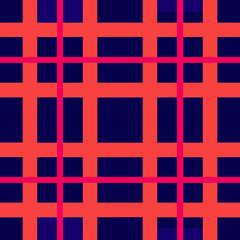 a red and blue checkered pattern with squares.