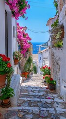 Fototapeta premium Mediterranean urban landscapes in summer