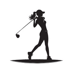 vector of golf player. 