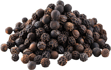 Fototapeta premium black pepper isolated on transparent background