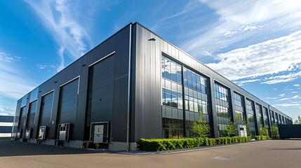 a large industrial building