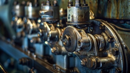 The rhythmic thump of the engines pistons as it powers through its cycles.
