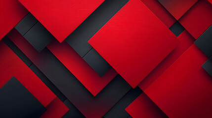 Modern red and black geometric design background