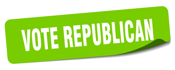 vote republican sticker. vote republican label