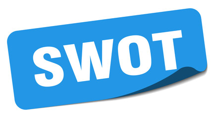 swot sticker. swot label