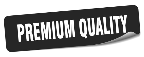 premium quality sticker. premium quality label