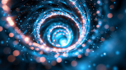 A purple and pink swirl of light and dark colors. The colors are bright and vibrant, creating a sense of energy and movement. The image is abstract and open to interpretation