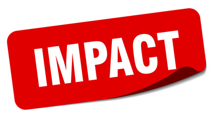 impact sticker. impact label