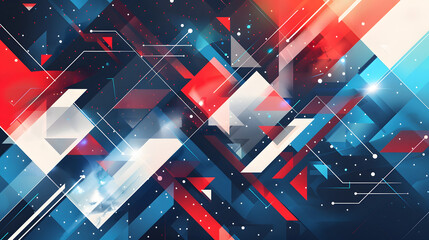 Design a contemporary background using a modern with red blue abstract