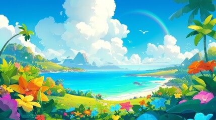 Enchanting Beach and Tree Views for Summer