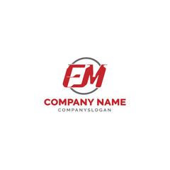Letter AM logo design, vector logo design