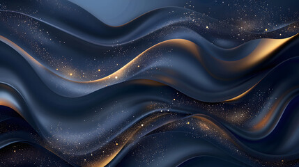 Obraz premium Abstract elegant combination of dark blue navy with gold