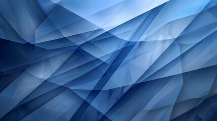 Abstract Blue Geometric Overlay Layers Background Abstract