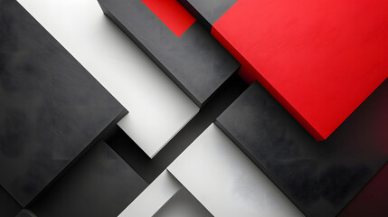 white red black abstract geometric presentation