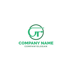 Letter OF logo design, vector logo design