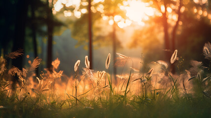 Sky beauty grass wallpaper picturesque sunset landscape beautiful scenery background
