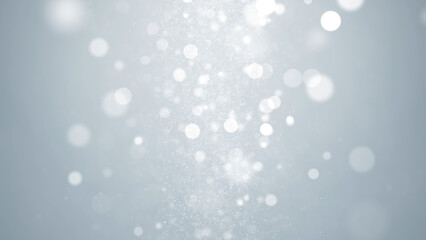 Luxurious wedding backdrop with shimmering silver white bokeh and light rays.	
