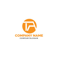 Letter TA logo design, vector logo design