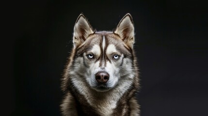 Portrait of a Husky dog