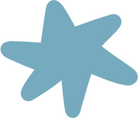 Star Graduation concept doodle icon. Perfect for university, school poster, flyer, web, textile design. Vector illustration. 