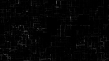 Fototapeta premium Blue tech wallpaper with a digital circuit pattern of abstract lines and numbers