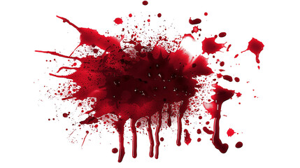 Blood Stain on Transparent Background