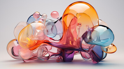 3d bubble glass illustration
