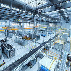 Fototapeta premium Future of Factory Floor Management:
