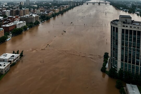 Enchente na cidade