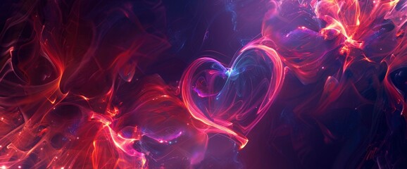 Love Seen As A Cascade Of Abstract Light, Abstract Background Images