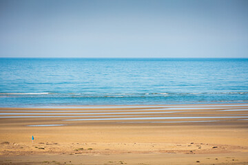 Empty beach and sea in Italy - Grado