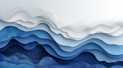 Fototapeta premium Colorful Wavy Abstract Background with Water Droplets