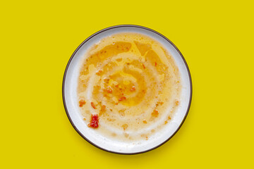 Dirty dish, cleaning cooking utensils concept