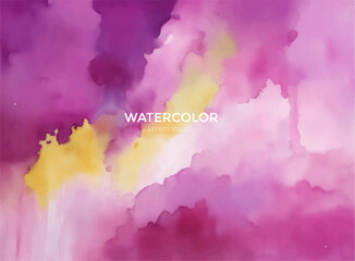 Watercolor background with splashes, watercolor background with watercolor, Pink watercolor