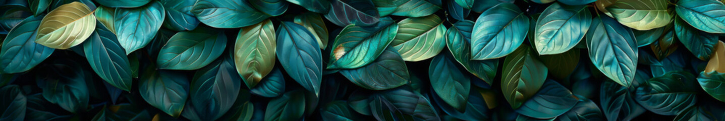 Obraz premium Lush Assortment of Greenery Leaves in Rich Textures