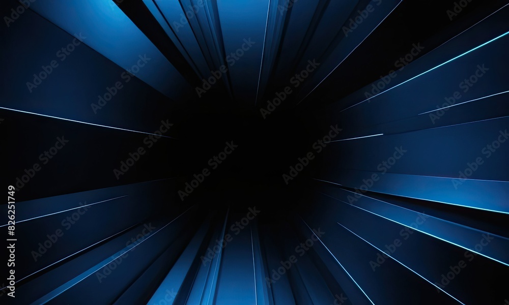 Wall mural deep blue abstract background 3d rendering