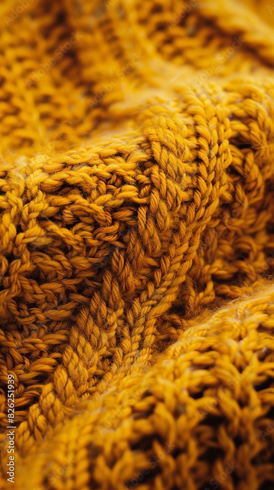 Canvas Prints knitted sweater close-up.