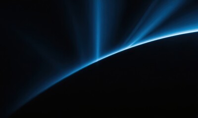 dark deep blue abstract background with smooth curved lines