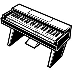 Fototapeta premium piano vector illustration