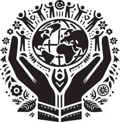 international friendship day Vector Illustration 